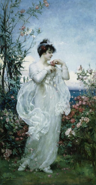 الصيف (زيت على قماش) بواسطة Henrietta Rae