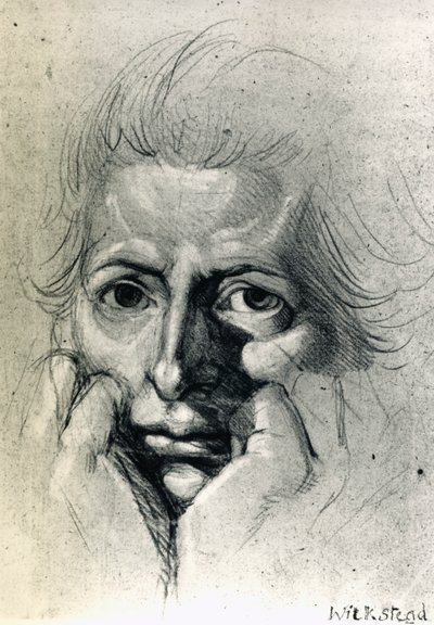 Study for self-portrait, by Henry Fuseli (1741-1825), drawing. Switzerland بواسطة يوهان هاينريش فوسلي