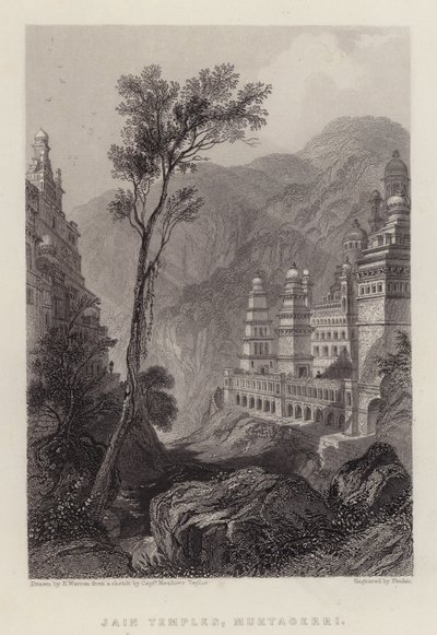 Jain Temples, Muktagerri (colour litho) بواسطة هنري (بعد) وارن