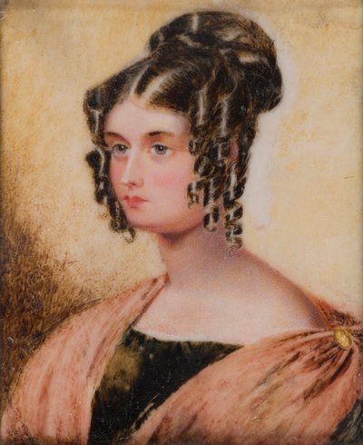 صورة إليزا كارولين تشامبرلين ، حضرة. السيدة تشارلز بريدجمان (1799-1887) ، 1817-60 (زيت على العاج) بواسطة هنري (دائرة) كولين