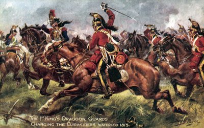 1st (Kings) Dragoon Guards ، معركة واترلو ، 18 يونيو 1815 بواسطة هنري أ. باين