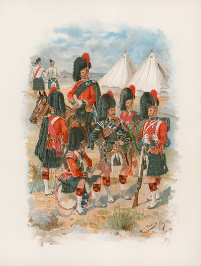 42nd رويال هايلاندرز ، الساعة السوداء (chromolitho) بواسطة هنري أ. باين