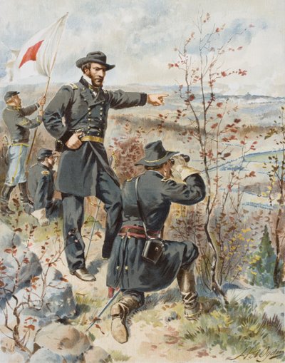 General Sherman at Kenesaw Mountain during the Battle of Allatoona Pass, 4th October بواسطة هنري الكسندر (بعد) أوغدن