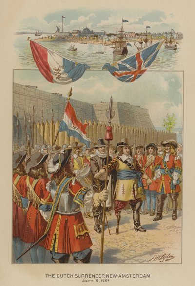الاستسلام الهولندي نيو أمستردام ، 8 سبتمبر 1664 (كروموليثو) بواسطة هنري الكسندر (بعد) أوغدن