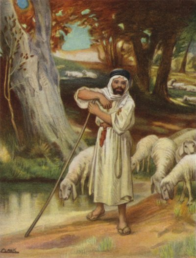 راع وقطيعه في بانياس (لون ليثو) بواسطة هنري أندرو هاربر