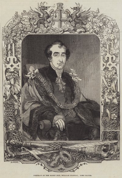 صورة اليمين الشريف ويليام ماجناي ، اللورد العمدة بواسطة هنري أنيلاي