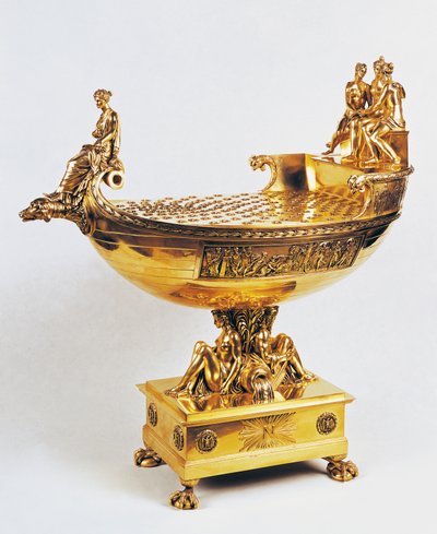 Vermeil ship which belonged to Empress Josephine de Beauharnais-Bonaparte (Nef de l