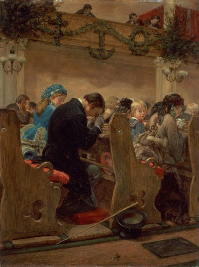 صلاة عيد الميلاد ، 1872 بواسطة هنري بيكون
