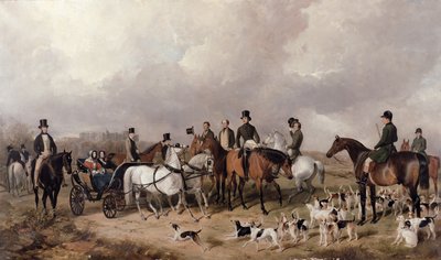 لقاء هاريرز الأمير كونسر في وندسور في الحديقة الكبرى ، 1845 بواسطة هنري بارود