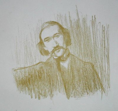 أندريه جيد (1861-1942) 1901 (ليثو) بواسطة هنري باتايل