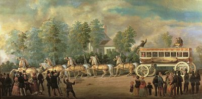 مدرب 76 من خط Knickerbocker ، بروكلين ، c.1840-50 بواسطة هنري بويز