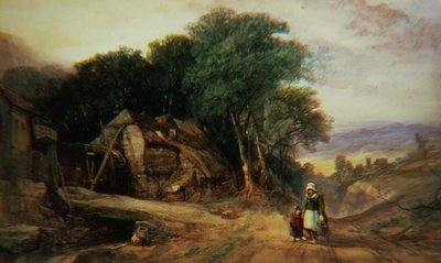 على حدود دارتمور ، حوالي عام 1840 (ألوان مائية على ورق) بواسطة هنري برايت