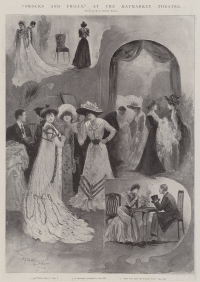 Frocks and Frills ، في مسرح Haymarket بواسطة Henry Charles Seppings Wright