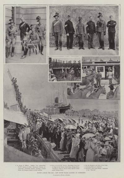 يد عبر البحر ، نيو ساوث ويلز لانسر في ألدرشوت بواسطة Henry Charles Seppings Wright