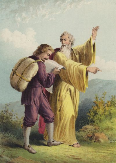المسيحي والإنجي (chromolitho) بواسطة هنري كورتني سيلوس