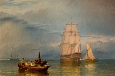 في Port - A Calm ، 1856. بواسطة هنري داوسون