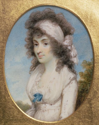 صورة مصغرة ليديا أو إليزابيث هانت ، c.1795 بواسطة هنري إدريدج