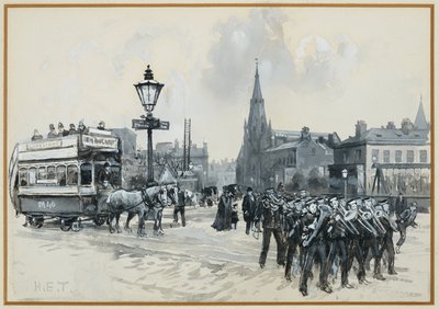 Ardwick Green and Methodist Free Church. كنيسة أردويك جرين والميثودية الحرة بواسطة هنري إدوارد تدمرش