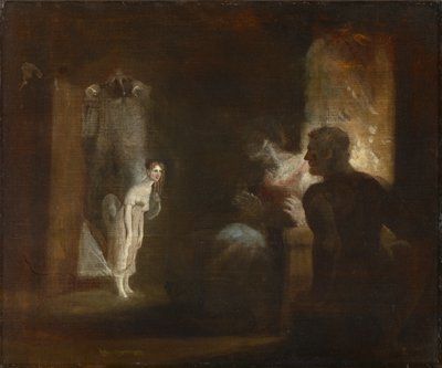 Undine يدخل بيت الصياد وزوجته ، 1821 بواسطة يوهان هاينريش فوسلي