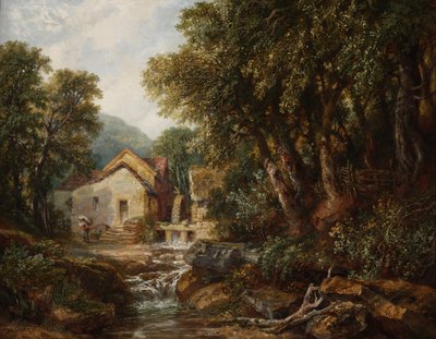 طاحونة في Rowsley ، ديربيشاير ، 1867 بواسطة خطوط هنري هاريس