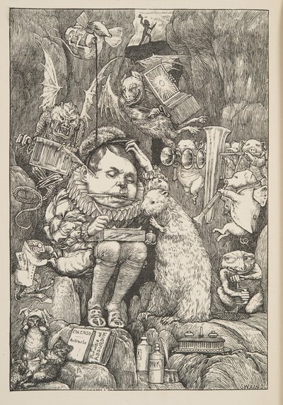 أحضر القندس ورقة وحافظة وأقلام ، من The Hunting of the Snark ، وهو عذاب في ثمانية نوبات ، بقلم لويس كارول ، حانة. 1876 بواسطة هنري عطلة