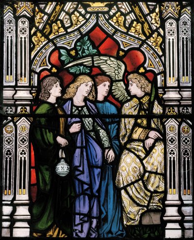 The Three Marys and An Angel، 1865 (زجاج ملون) بواسطة هنري عطلة