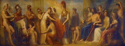 "باندورا ، التي وهبها الآلهة ، بكل هداياهم ..." ، 1834 (زيت على لوح الماهوجني) بواسطة هنري هوارد
