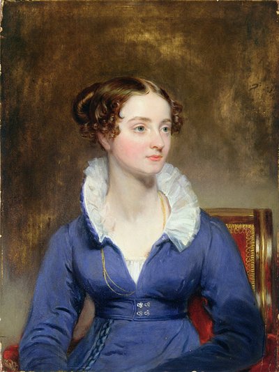 امرأة شابة في ثوب أزرق ، c.1825 بواسطة هنري إنمان