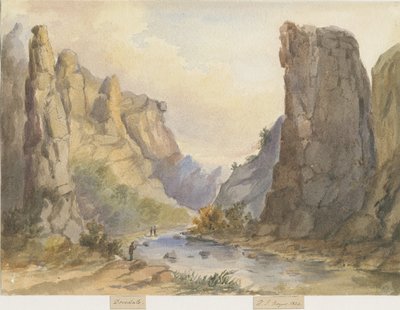 Dovedale - المناظر الطبيعية: الرسم بالألوان المائية ، 1844 بواسطة هنري جيمس نويز