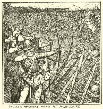 فوز الرماية الإنجليزية في Agincourt بواسطة هنري العدل فورد