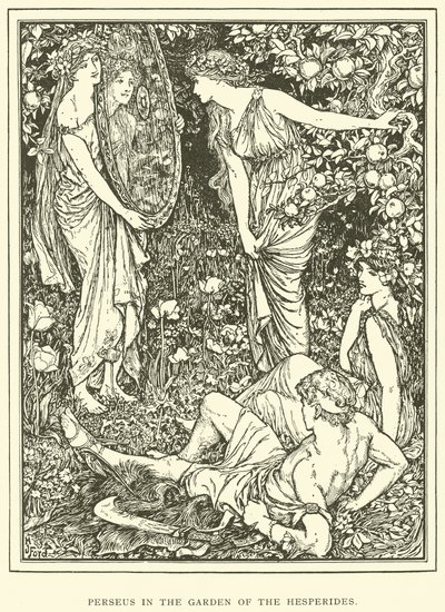 Perseus في حديقة Hesperides بواسطة هنري العدل فورد