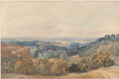 منظر طبيعي مع قلعة كريف بواسطة Henry Jutsum