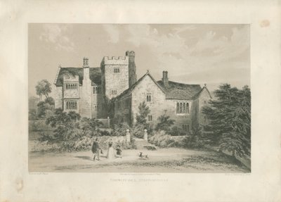 Throwley Hall: lithotint، nd [c 1845] بواسطة هنري لارك برات