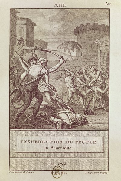 تمرد الشعب الأمريكي عام 1768 ، نقش عليه ديفيد بواسطة هنري لو جون