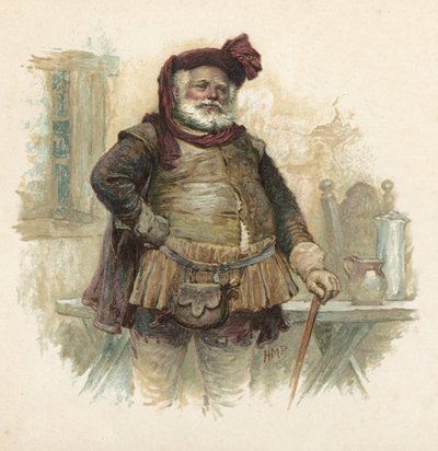 فالستاف من هنري الرابع ، الجزء 1 (chromolitho) بواسطة هنري ماريوت باجيت