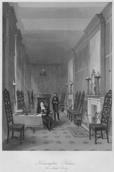 قصر كنسينغتون. مكتبة ساسكس ، c1841 بواسطة هنري ملفيل