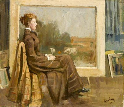 صورة لسيدة جالسة زوجة الفنانة المستقبلية ، 1893 بواسطة هنري مورلي