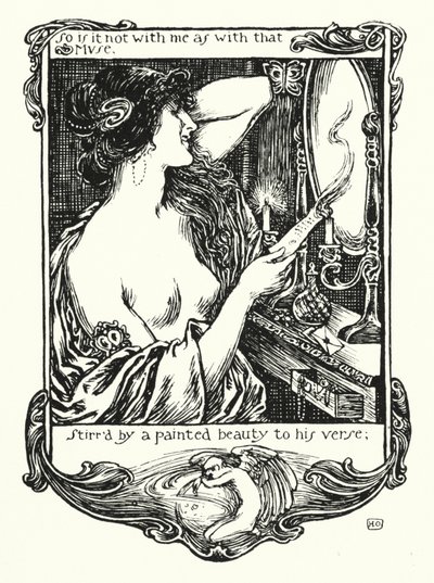 سوناتات شكسبير ، Sonnet XXI (litho) بواسطة هنري أوسبوفات