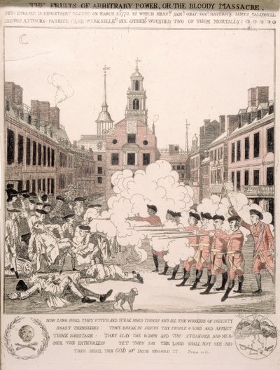 مذبحة بوسطن ، 5 مارس 1770 بواسطة Henry Pelham