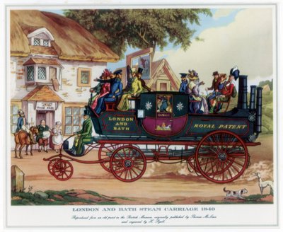 عربة لندن وباث البخارية ، 1840 ، c1800-1840. بواسطة هنري بيال