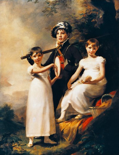 أطفال إلفينستون ، حوالي 1814 ، رسم هنري رايبورن (1756-1823) ، زيت على قماش بواسطة هنري رايبورن