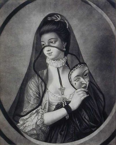 The Fair Nun Unmasked ، محفور بواسطة Carington Bowles (1744-1793) (litho) بواسطة هنري روبرت (بعد) مورلاند