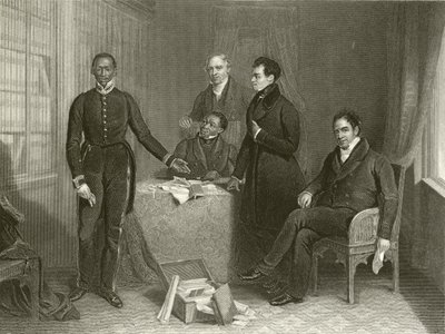 Jan Tzatzoe ، Andries Stoffles ، Rev Dr Philip and Rev Mess Read ، Senior and Junior بواسطة هنري روم