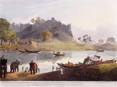 أطلال الميناء في جوانبور على نهر Goomtee ، 1824 بواسطة هنري سالت