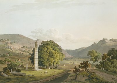 المسلة في أكسوم ، نقشها دانيال هافيل (1785-1826) 1809 (أكواتينت) بواسطة هنري سالت