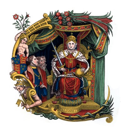 الحرف الأولي C ، 1563 ، 1843. بواسطة هنري شو