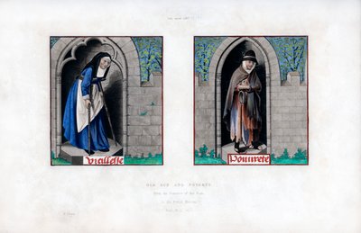 الشيخوخة والفقر ، c1480 ، 1843. بواسطة هنري شو