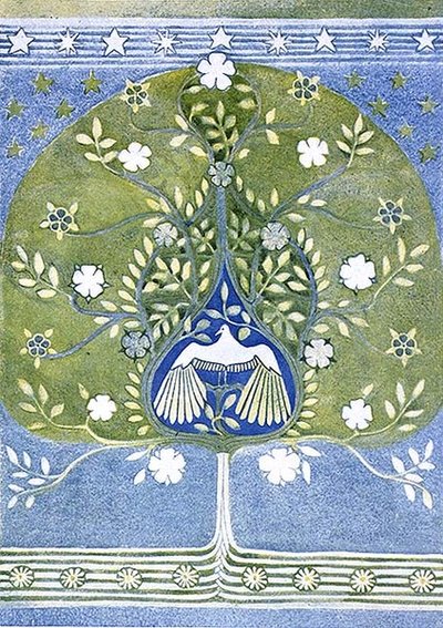 تصميم لبورتريري مزين ومطرز من المجلد الرابع عشر من مجلة "The Studio" ، حانة. 1898 بواسطة هنري تايلور وايز