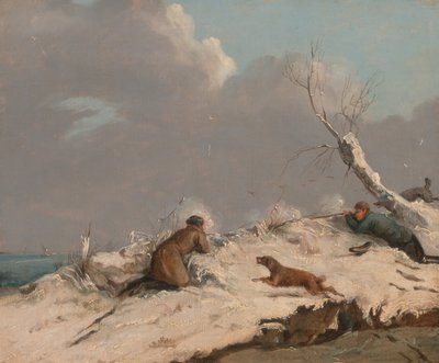 رماية البط في الشتاء ، كاليفورنيا. 1825. بواسطة هنري توماس الكين