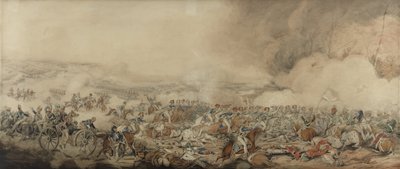 معركة واترلو ، 18 يونيو 1815 (قلم رصاص ومرحاض على الورق) بواسطة هنري توماس الكين